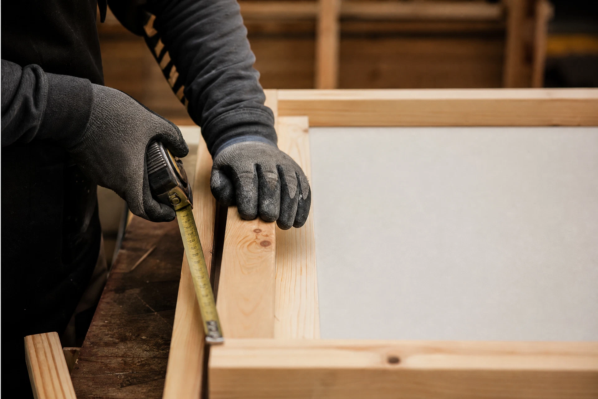 Build detail for a functional Wendy house interior